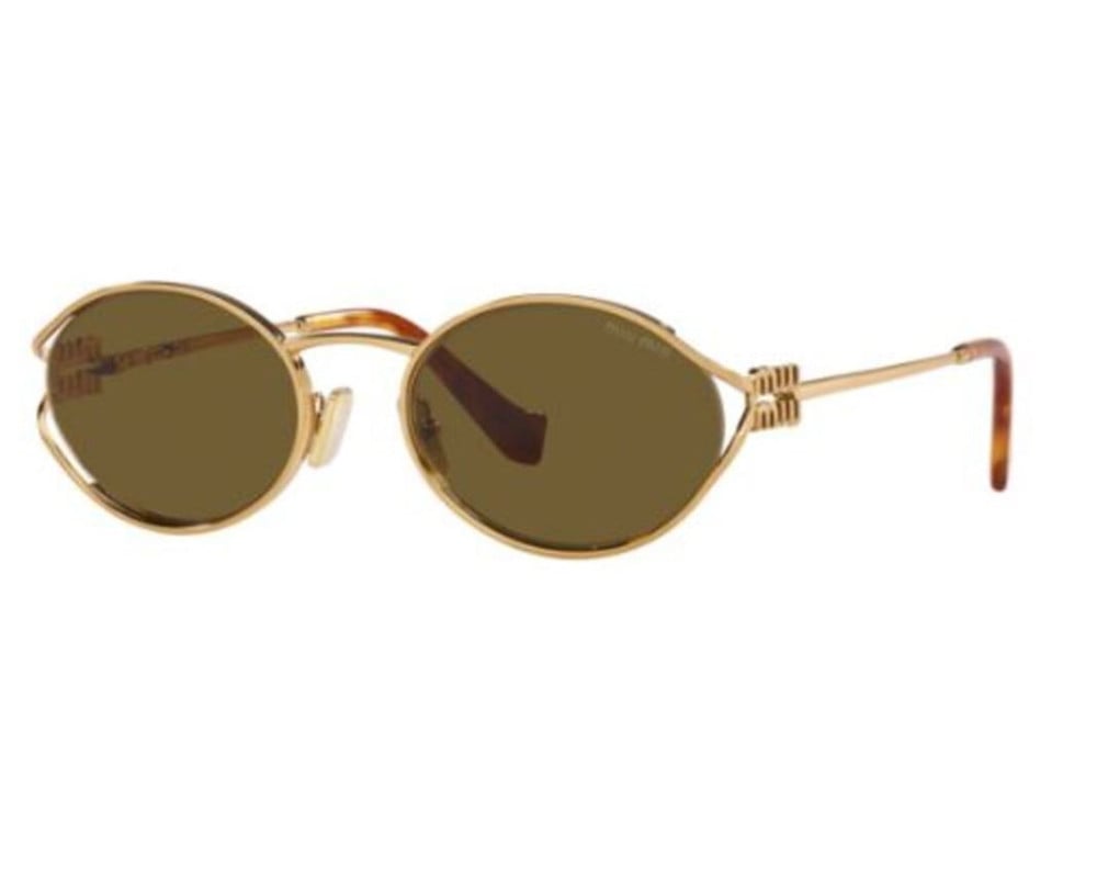 Lunettes de Soleil Miu Miu Logo MU 52YS Couleur de monture Doré