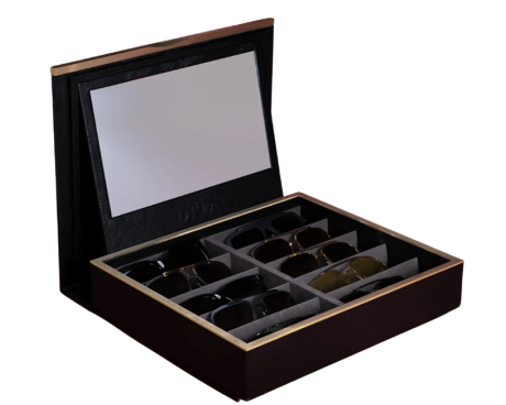 169075-Coffret DITA 10 compartiments en cuir