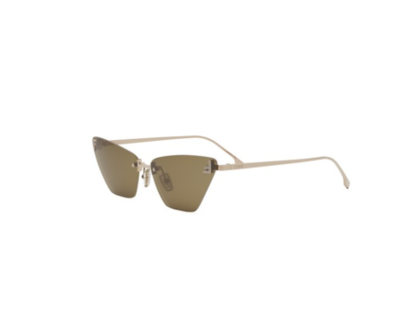 223887-Les lunettes de soleil Fendi First Crystal FE4160US avec des verres ornés du logo Fendi « micro F ».