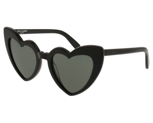 Lunettes de soleil Saint Laurent Lou Lou SL 181 001 Noires Forme Coeur | Revendeur Agréé Saint Laurent | product_reduce_price