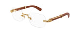 Lunettes de vue Cartier Corne et Bois Exception  CT0377O