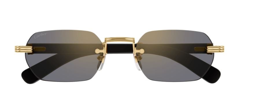 Óculos de Sol Cartier Chifre e Madeira Première CT0362S