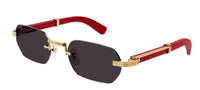 Óculos de Sol Cartier Chifre e Madeira Première CT0362S
