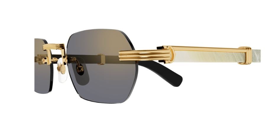 Óculos de Sol Cartier Chifre e Madeira Première CT0362S