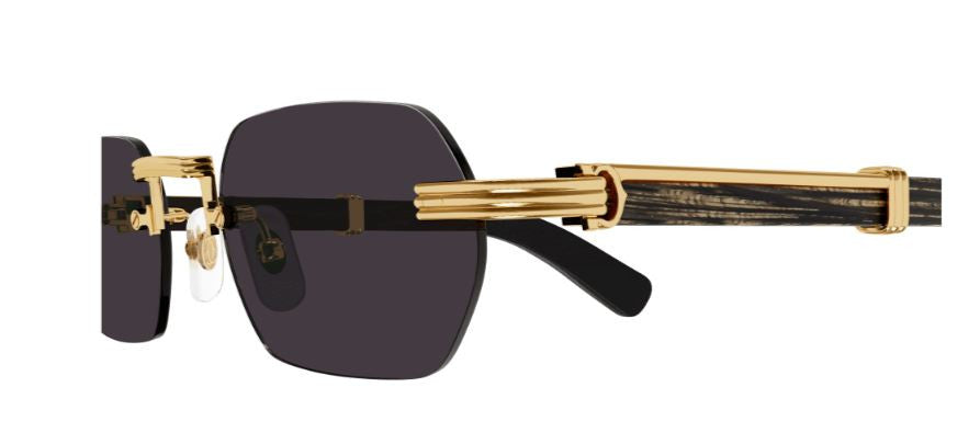 Óculos de Sol Cartier Chifre e Madeira Première CT0362S