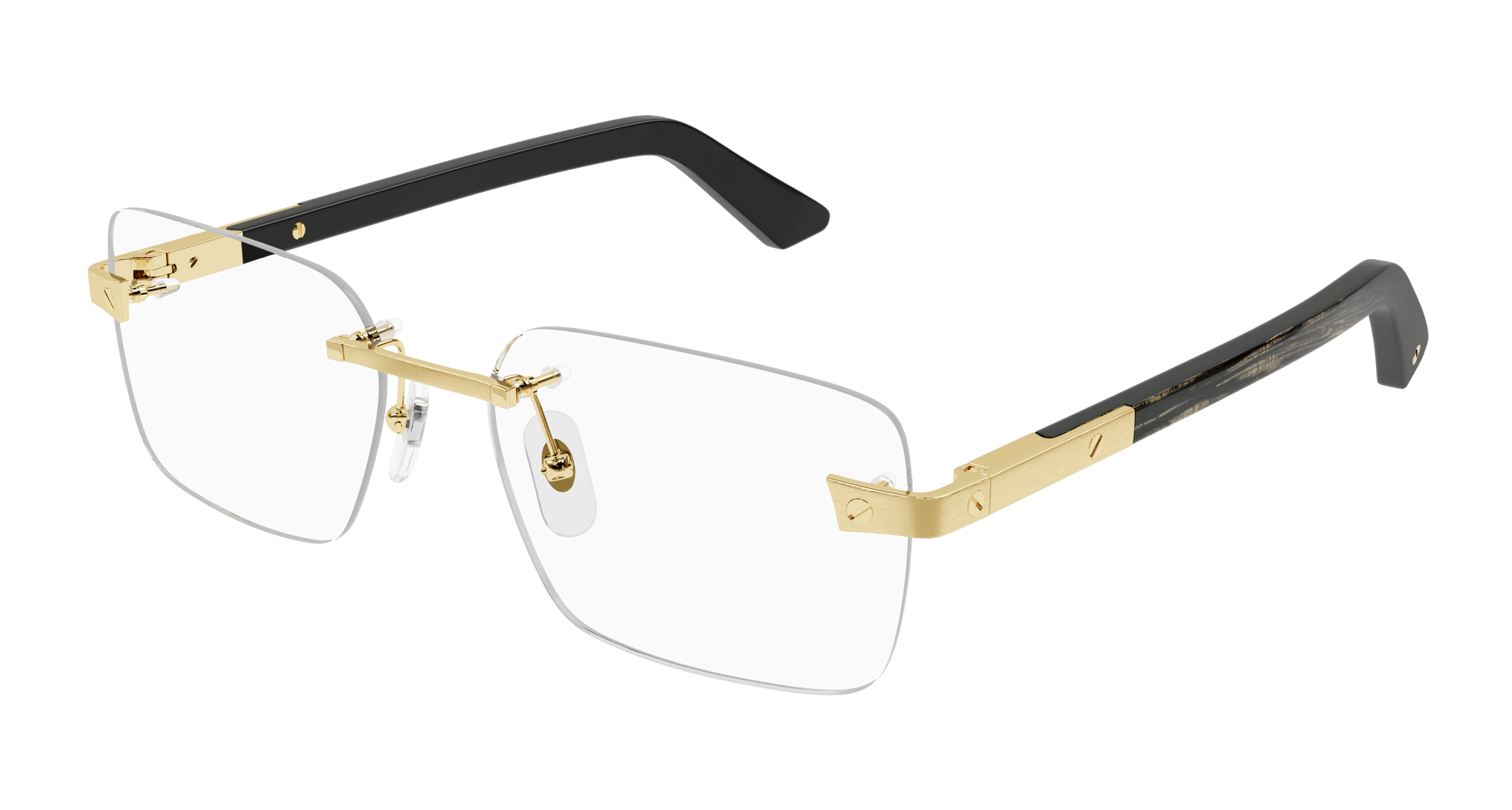 Lunettes de vue Cartier Corne et Bois Santos CT0411O