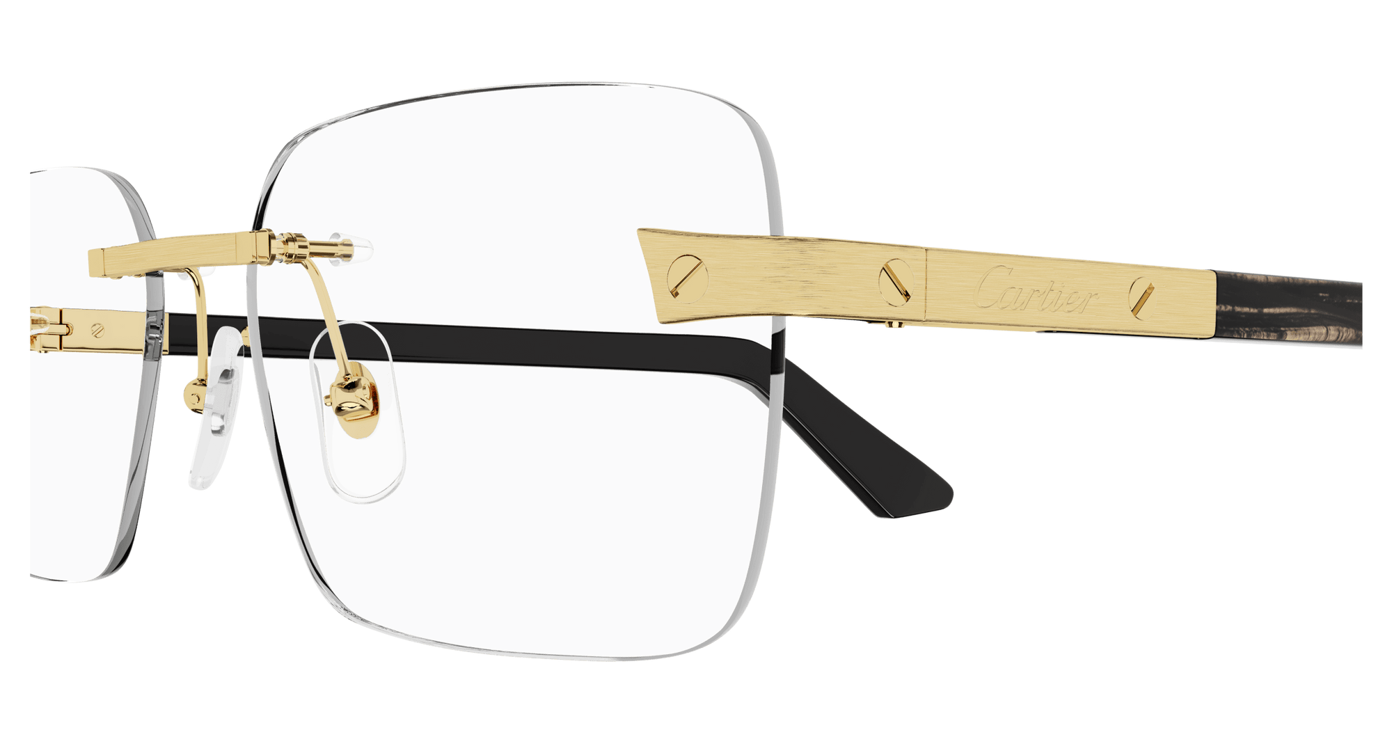 Lunettes de vue Cartier Corne et Bois Santos CT0411O