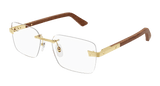 Lunettes de vue Cartier Corne et Bois Santos CT0411O