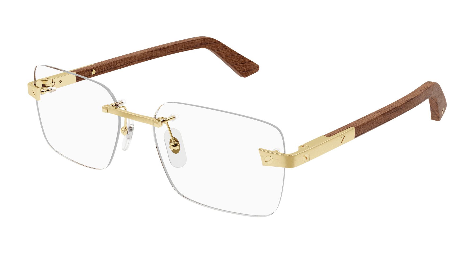 Lunettes de vue Cartier Corne et Bois Santos CT0411O