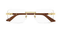 Lunettes de vue Cartier Corne et Bois Santos CT0411O