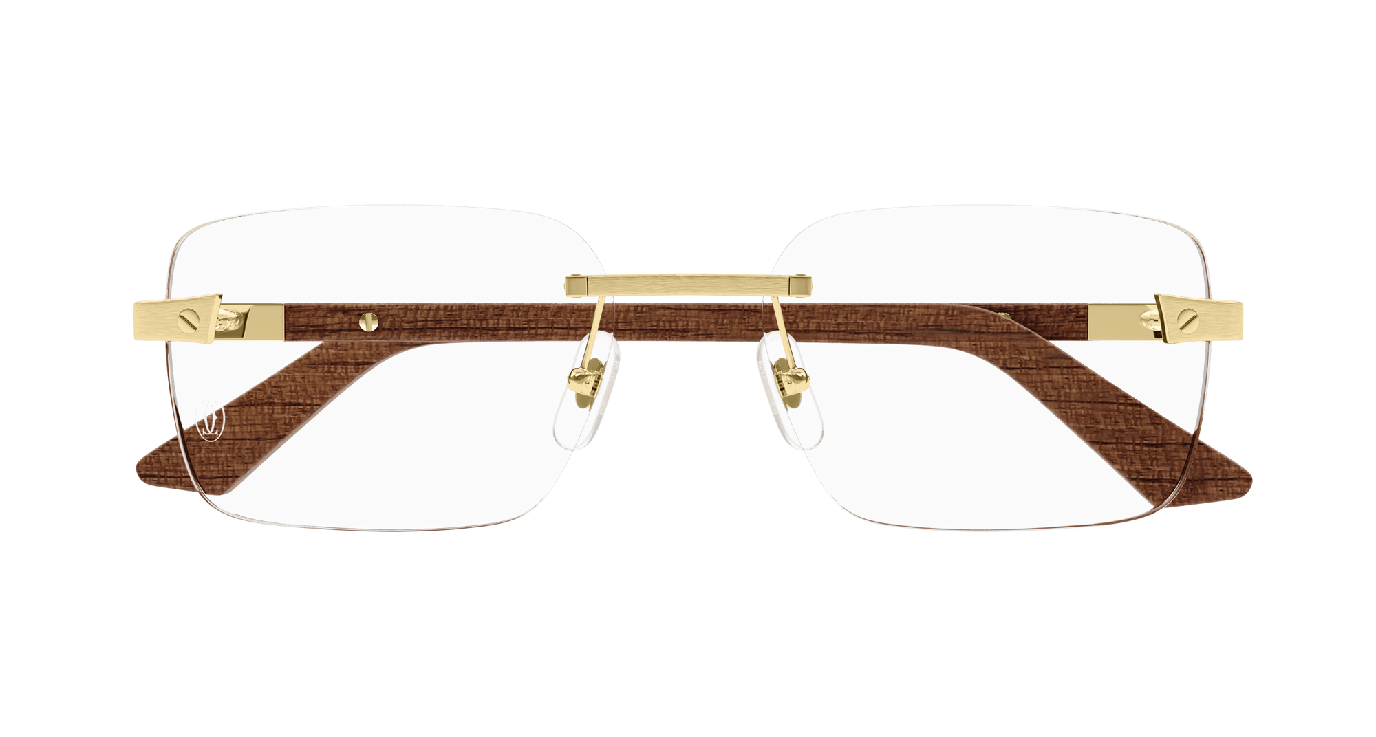 Lunettes de vue Cartier Corne et Bois Santos CT0411O