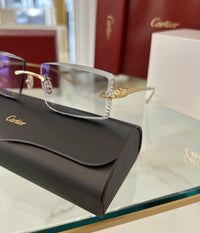 Óculos de vista Panthère Cartier CT0061O Diamond Cut
