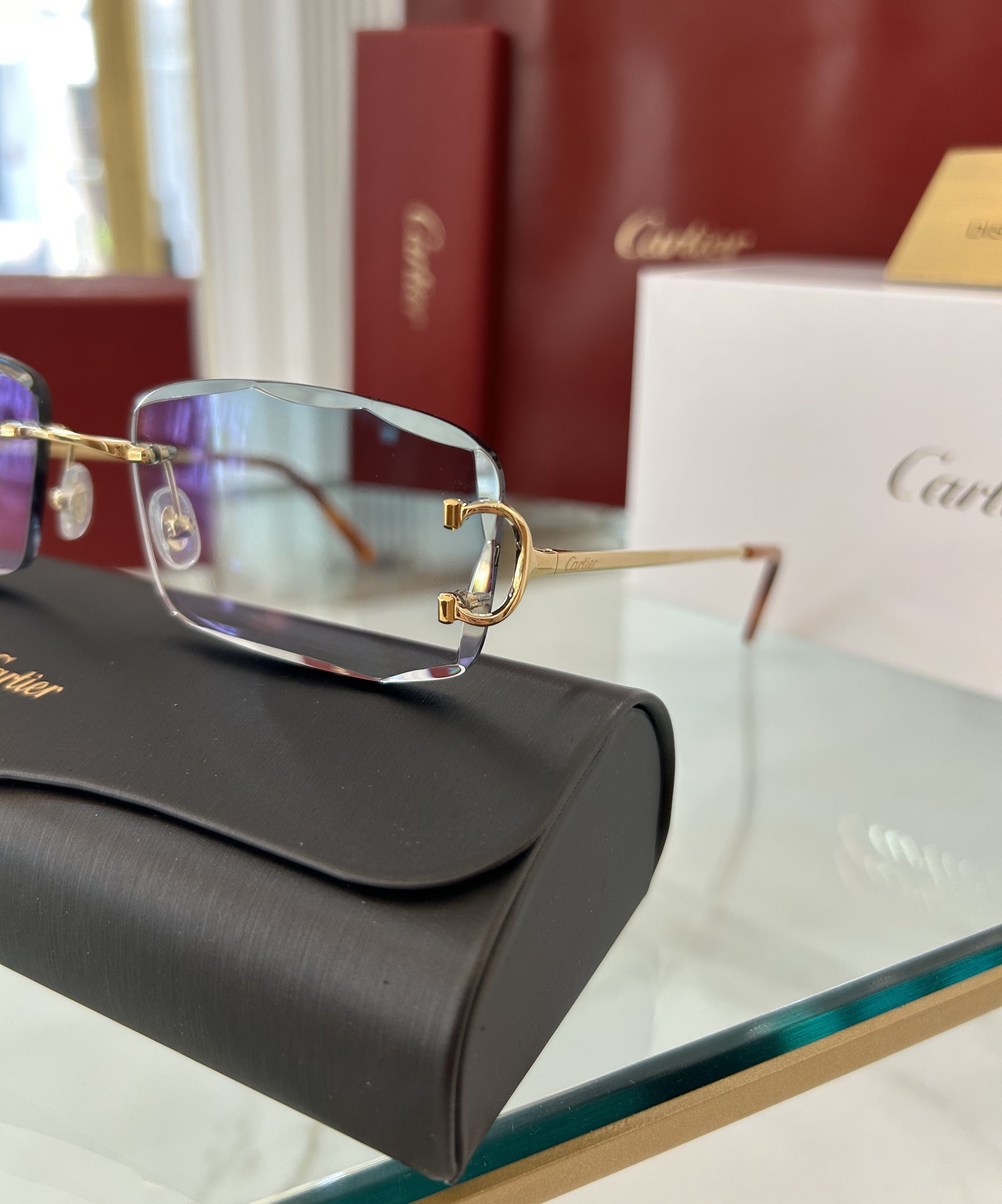 Óculos graduados Cartier Piccadily CT0092O Diamond Cut