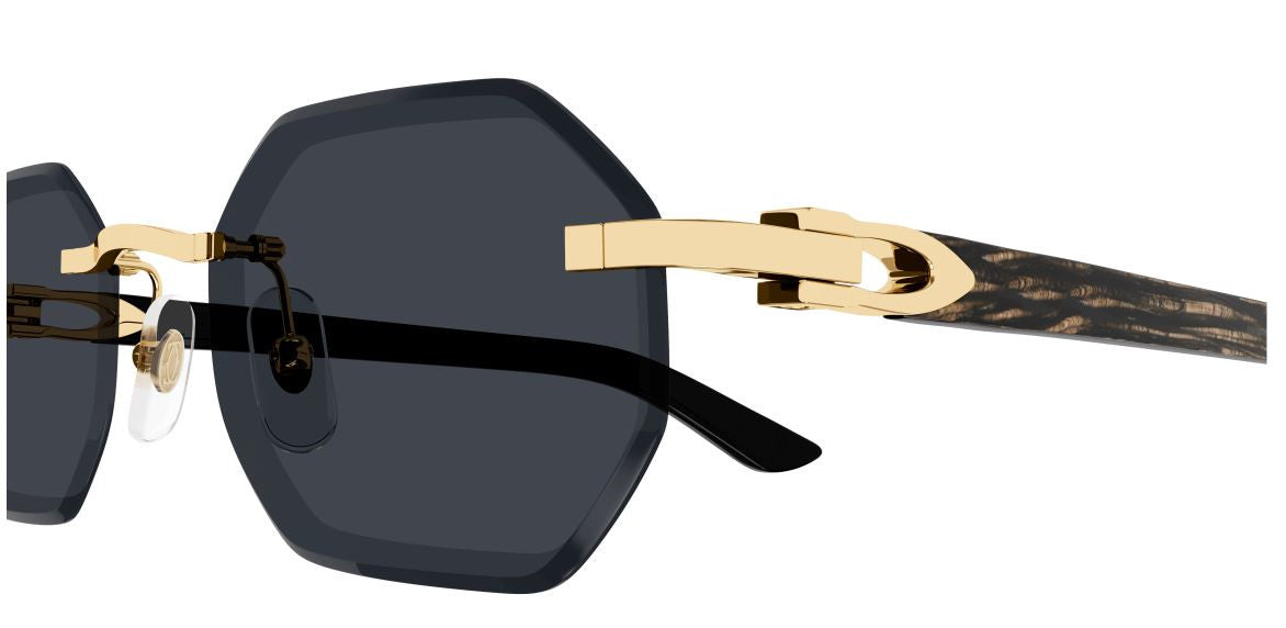 Occhiali da Sole Cartier Corne et Bois Décor C CT0439S