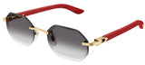 Occhiali da Sole Cartier Corne et Bois Décor C CT0439S