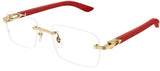 Lunettes de vue Cartier Corne et Bois Décor C CT0453O