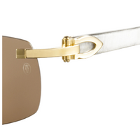 Óculos de sol Cartier Corne Décor C CT0046S