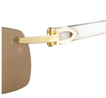 Óculos de sol Cartier Corne Décor C CT0046S