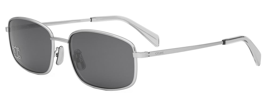 Lunettes de Soleil CELINE Triomphe Silver Rectangular CL40285U