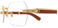 Óculos de vista Cartier Corne et Bois Exception CT0377O
