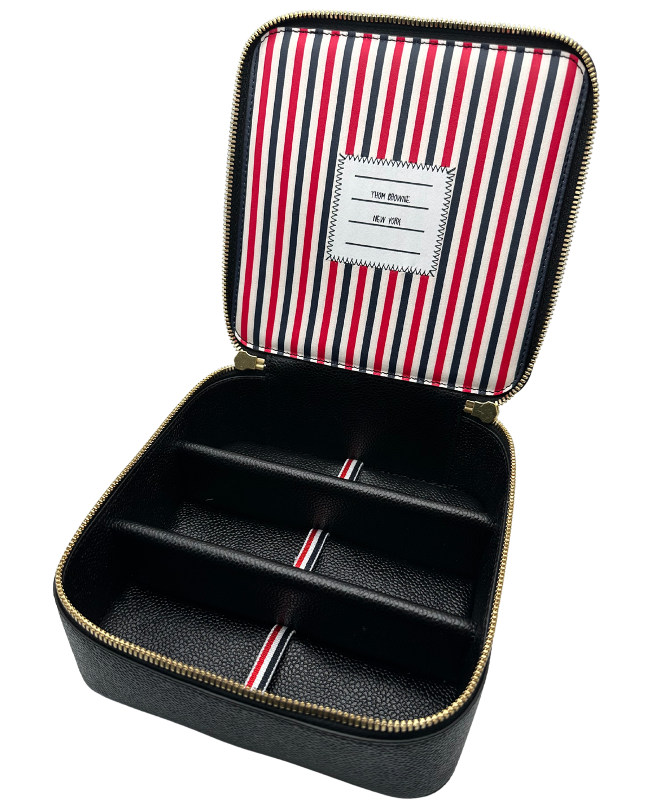 Leder-Reiseetui für Brillen Thom Browne UAC067A