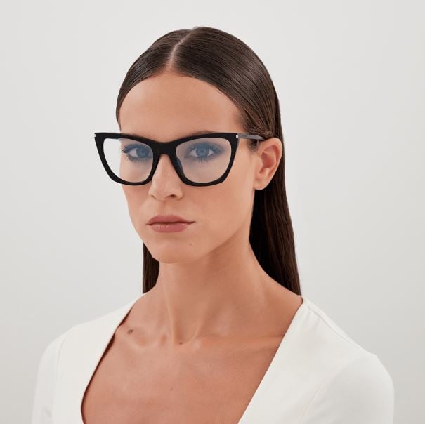 Óculos de grau Saint Laurent Corner Angel SL 214 KATE THIN OPT