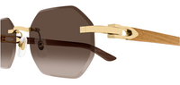 Occhiali da Sole Cartier Corne et Bois Décor C CT0439S