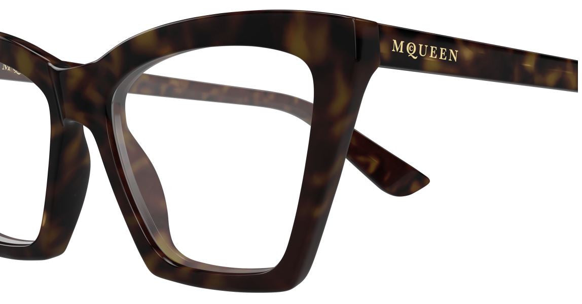 Brillen op sterkte Alexander McQueen Logo AM0536O