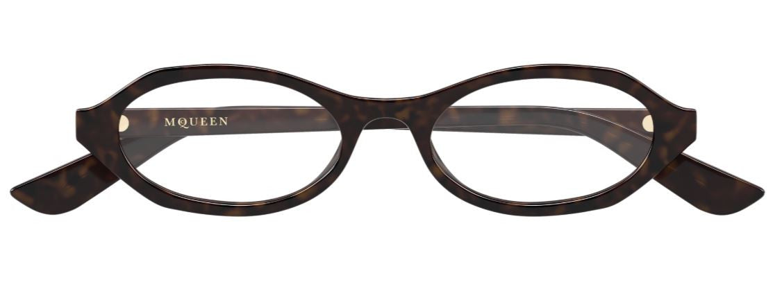 Óculos de grau Alexander McQueen Logo AM0559O