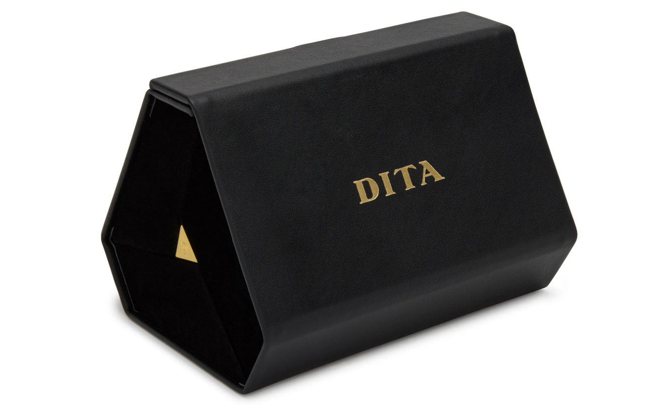 Coffret DITA 3 compartiments pliable en cuir