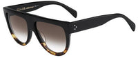 Óculos de sol femininos Céline Shadow CL 41026/S FU5 5I Preto/Tartaruga Kim Kardashian