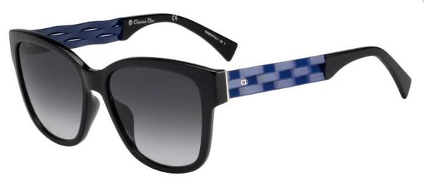 Óculos de sol femininos DIOR DiorRibbon1N UGO 9O Preto