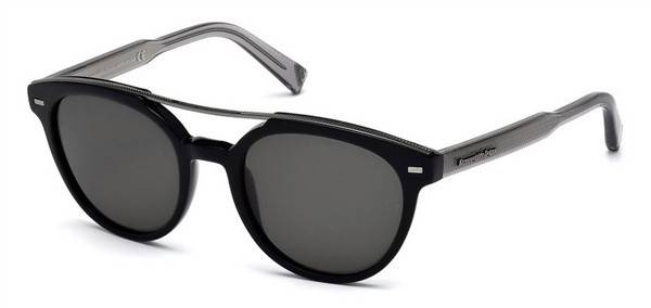 Óculos de sol Ermenegildo Zegna EZ0006 05D Polarizados Pretos