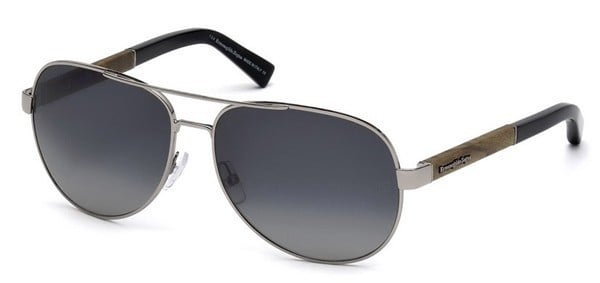 Óculos de sol Ermenegildo Zegna EZ0010 14B Cinzento