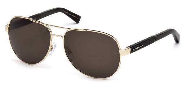 Occhiali da sole Ermenegildo Zegna EZ0010 28M Polarizzati Oro Rosa