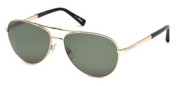 Occhiali da sole Ermenegildo Zegna EZ0035 28R Polarizzati Oro Rosa