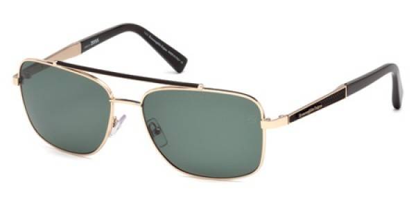 Lunettes de soleil Ermenegildo Zegna EZ0036 28R Polarisés Or Rose