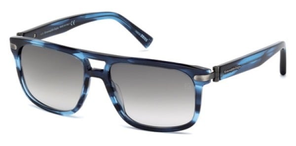 Occhiali da sole Ermenegildo Zegna EZ0042 91B Blu