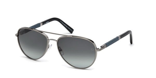 Sonnenbrille Ermenegildo Zegna EZ0066 14B Silber