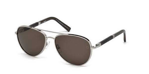 Sonnenbrille Ermenegildo Zegna EZ0066 14E Silber