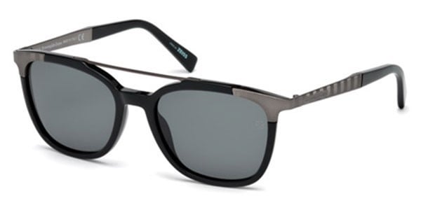 Zonnebril Ermenegildo Zegna EZ0073 01N Zwart