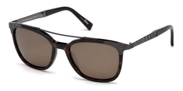 Zonnebrillen Ermenegildo Zegna EZ0073 52M Gepolariseerd Schildpad