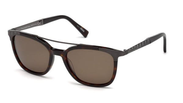 Zonnebril Ermenegildo Zegna EZ0073 56C Schildpad
