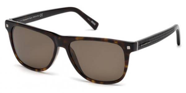 Zonnebril Ermenegildo Zegna EZ0074 52M Gepolariseerd Schildpad