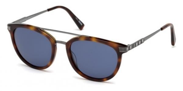Zonnebril Ermenegildo Zegna EZ0077 52V Schildpad