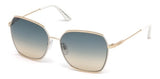 Lunettes de soleil Tod's TO0185 28P Or Rose