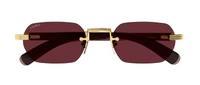 Lunettes de Soleil Cartier Corne et Bois Première CT0362S