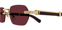 Lunettes de Soleil Cartier Corne et Bois Première CT0362S