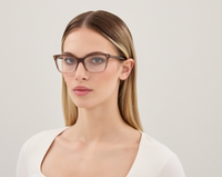 Lunettes de vue Alexander McQueen Cross-Bar AM0584O